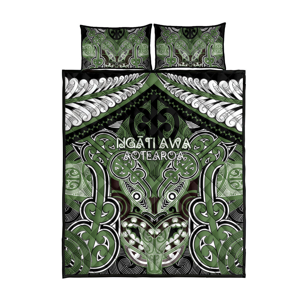 Aotearoa Iwi Ngati Awa Quilt Bed Set Maori Kowhaiwhai Pattern