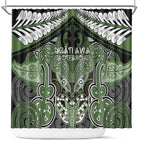 Aotearoa Iwi Ngati Awa Shower Curtain Maori Kowhaiwhai Pattern