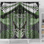 Aotearoa Iwi Ngati Awa Shower Curtain Maori Kowhaiwhai Pattern