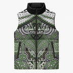 Aotearoa Iwi Ngati Awa Personalised Sleeveless Puffer Jacket Maori Kowhaiwhai Pattern