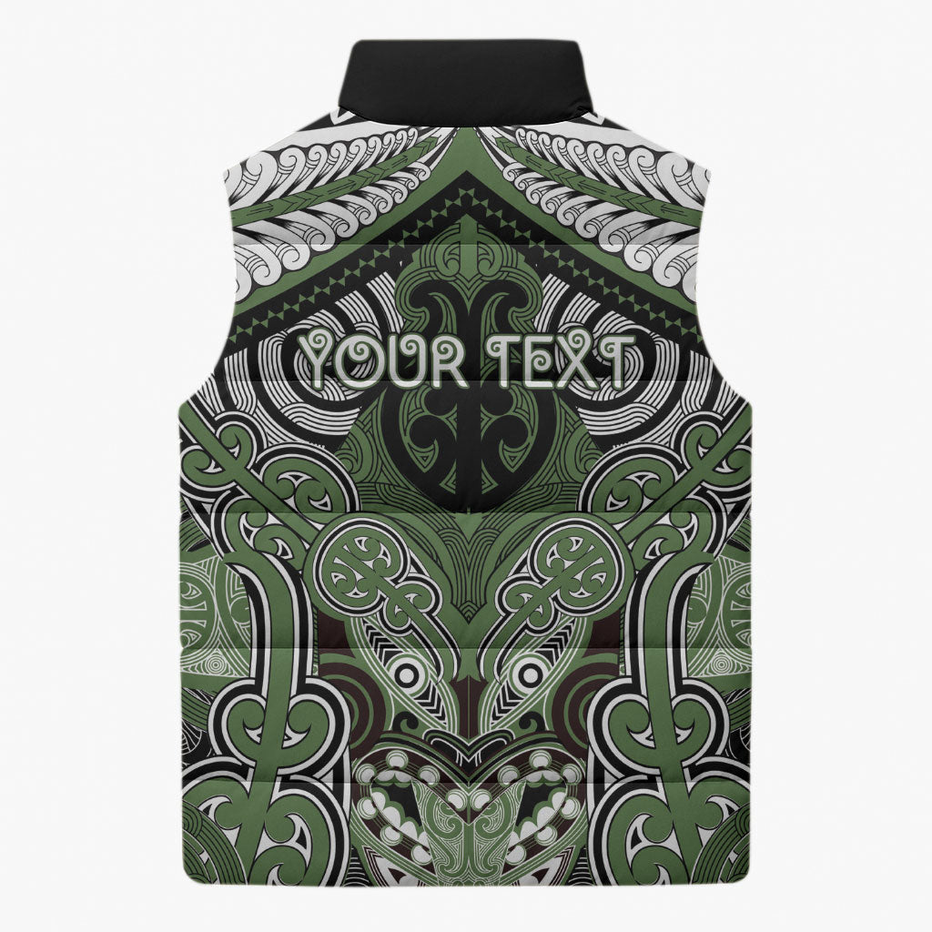 Aotearoa Iwi Ngati Awa Personalised Sleeveless Puffer Jacket Maori Kowhaiwhai Pattern