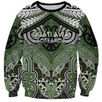 Aotearoa Iwi Ngati Awa Personalised Sweatshirt Maori Kowhaiwhai Pattern