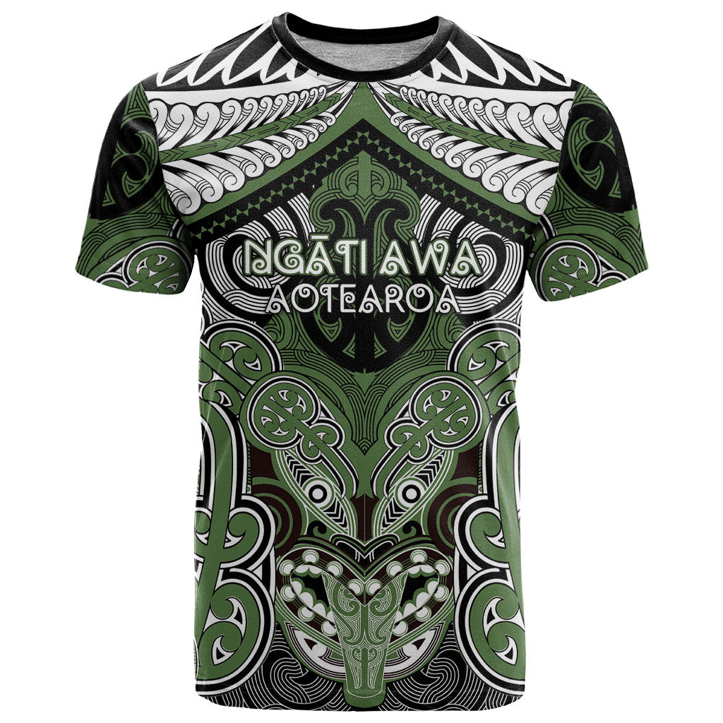 Aotearoa Iwi Ngati Awa Personalised T Shirt Maori Kowhaiwhai Pattern
