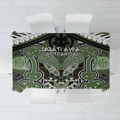 Aotearoa Iwi Ngati Awa Tablecloth Maori Kowhaiwhai Pattern