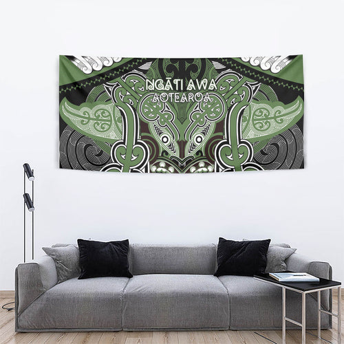 Aotearoa Iwi Ngati Awa Tapestry Maori Kowhaiwhai Pattern