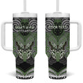 Aotearoa Iwi Ngati Awa Personalised Tumbler With Handle Maori Kowhaiwhai Pattern