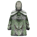 Aotearoa Iwi Ngati Awa Personalised Wearable Blanket Hoodie Maori Kowhaiwhai Pattern