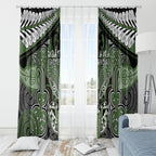 Aotearoa Iwi Ngati Awa Window Curtain Maori Kowhaiwhai Pattern