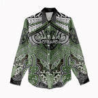 Aotearoa Iwi Ngati Awa Personalised Women Casual Shirt Maori Kowhaiwhai Pattern