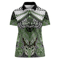 Aotearoa Iwi Ngati Awa Personalised Women Polo Shirt Maori Kowhaiwhai Pattern