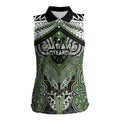 Aotearoa Iwi Ngati Awa Personalised Women Sleeveless Polo Shirt Maori Kowhaiwhai Pattern