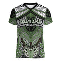 Aotearoa Iwi Ngati Awa Personalised Women V-Neck T-Shirt Maori Kowhaiwhai Pattern