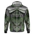 Aotearoa Iwi Ngati Awa Personalised Zip Hoodie Maori Kowhaiwhai Pattern