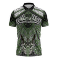 Aotearoa Iwi Ngati Awa Personalised Zipper Polo Shirt Maori Kowhaiwhai Pattern