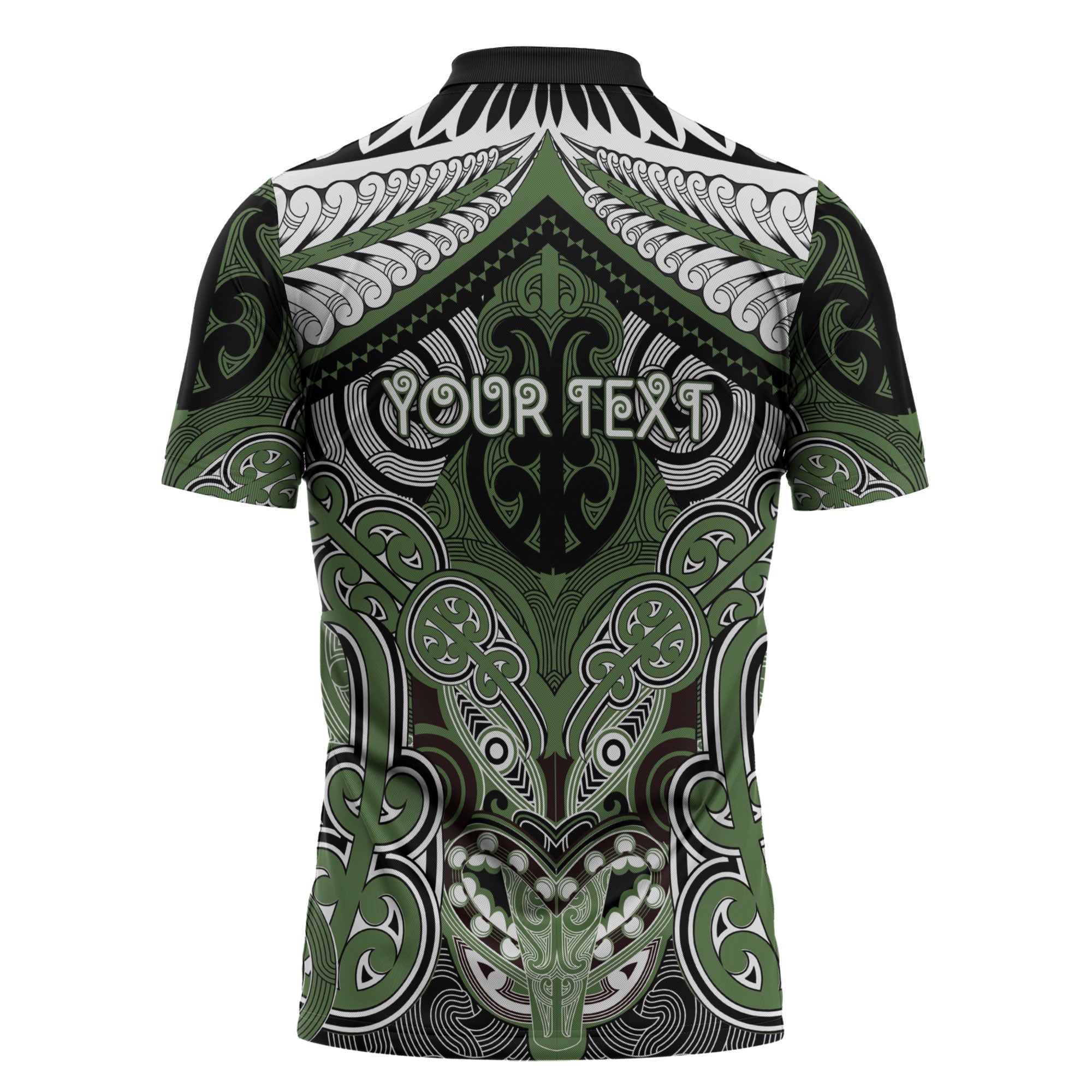 Aotearoa Iwi Ngati Awa Personalised Zipper Polo Shirt Maori Kowhaiwhai Pattern