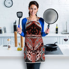 Aotearoa Iwi Rongowhakaata Apron Maori Kowhaiwhai Pattern