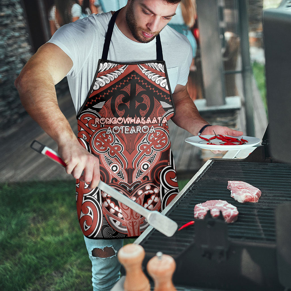 Aotearoa Iwi Rongowhakaata Apron Maori Kowhaiwhai Pattern