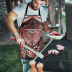 Aotearoa Iwi Rongowhakaata Apron Maori Kowhaiwhai Pattern