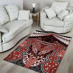 Aotearoa Iwi Rongowhakaata Area Rug Maori Kowhaiwhai Pattern