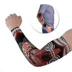 Aotearoa Iwi Rongowhakaata Personalised Arm Sleeves Maori Kowhaiwhai Pattern