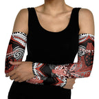 Aotearoa Iwi Rongowhakaata Personalised Arm Sleeves Maori Kowhaiwhai Pattern
