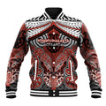 Aotearoa Iwi Rongowhakaata Personalised Baseball Jacket Maori Kowhaiwhai Pattern