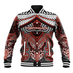 Aotearoa Iwi Rongowhakaata Personalised Baseball Jacket Maori Kowhaiwhai Pattern