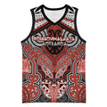 Aotearoa Iwi Rongowhakaata Personalised Basketball Jersey Maori Kowhaiwhai Pattern