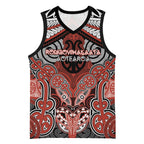 Aotearoa Iwi Rongowhakaata Personalised Basketball Jersey Maori Kowhaiwhai Pattern