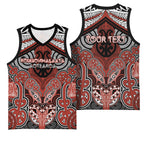 Aotearoa Iwi Rongowhakaata Personalised Basketball Jersey Maori Kowhaiwhai Pattern