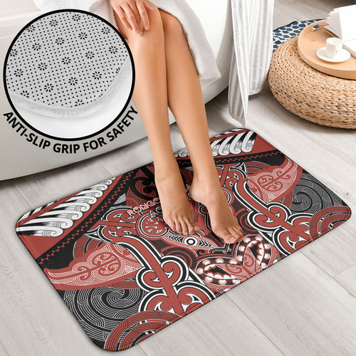 Aotearoa Iwi Rongowhakaata Bathroom Set Maori Kowhaiwhai Pattern