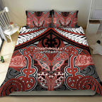 Aotearoa Iwi Rongowhakaata Bedding Set Maori Kowhaiwhai Pattern