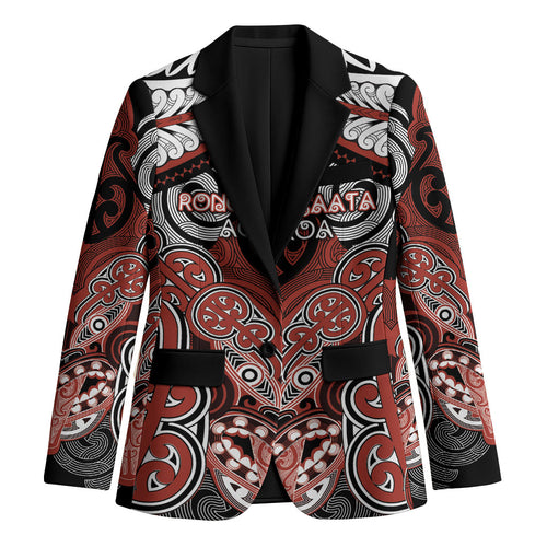 Aotearoa Iwi Rongowhakaata Personalised Blazer Maori Kowhaiwhai Pattern