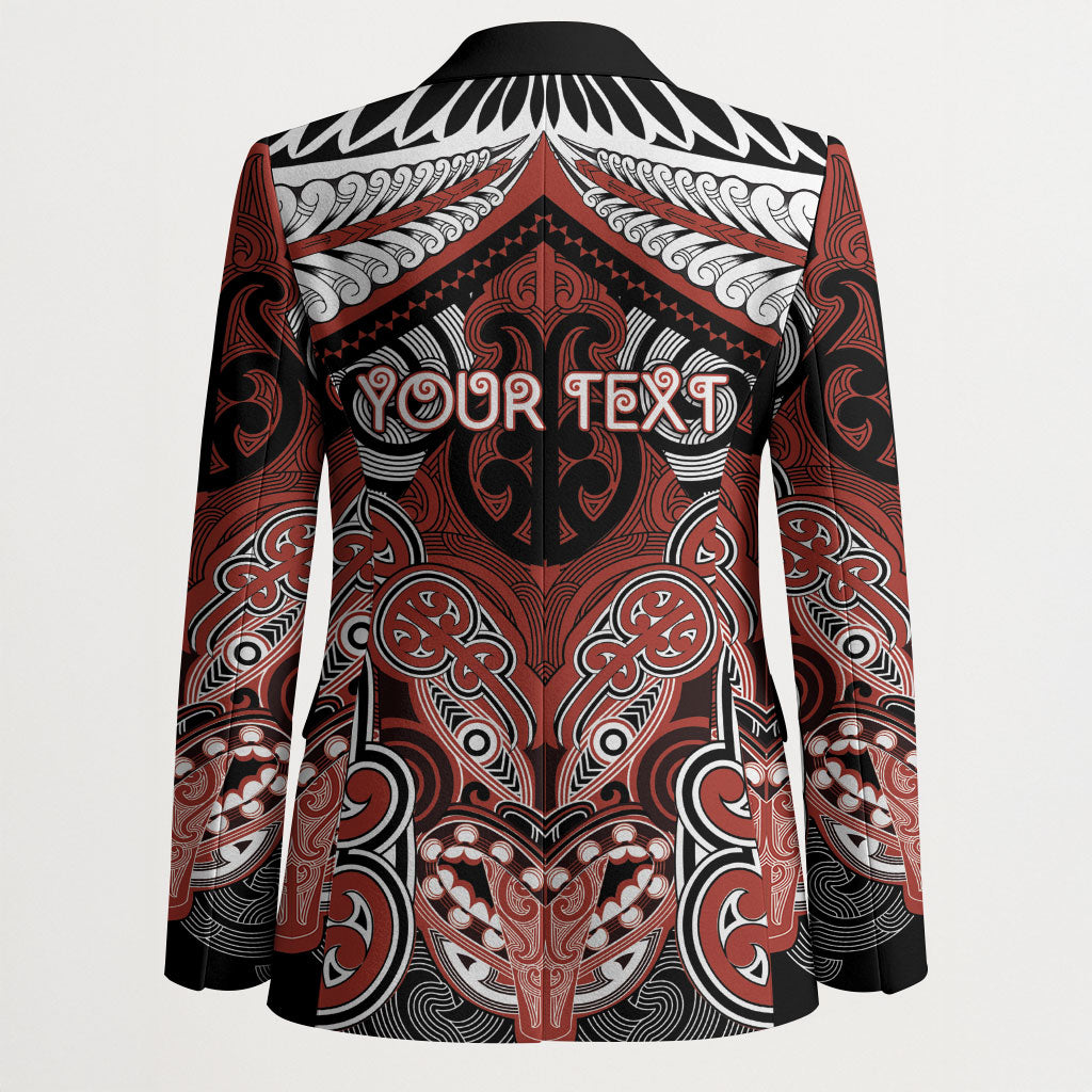 Aotearoa Iwi Rongowhakaata Personalised Blazer Maori Kowhaiwhai Pattern