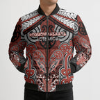 Aotearoa Iwi Rongowhakaata Personalised Bomber Puffer Jacket Maori Kowhaiwhai Pattern