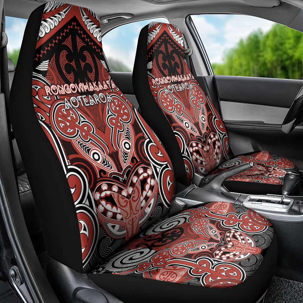 Aotearoa Iwi Rongowhakaata Car Seat Cover Maori Kowhaiwhai Pattern