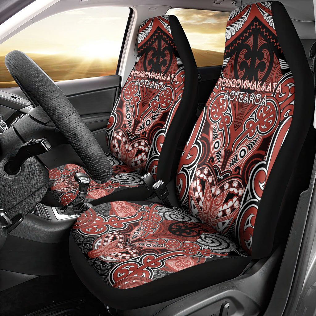 Aotearoa Iwi Rongowhakaata Car Seat Cover Maori Kowhaiwhai Pattern