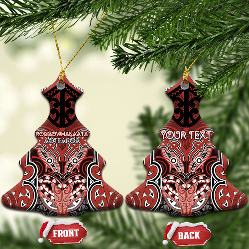 Aotearoa Iwi Rongowhakaata Personalised Ceramic Ornament Maori Kowhaiwhai Pattern