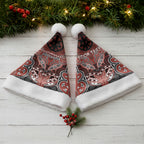 Aotearoa Iwi Rongowhakaata Personalised Christmas Santa Hat Maori Kowhaiwhai Pattern