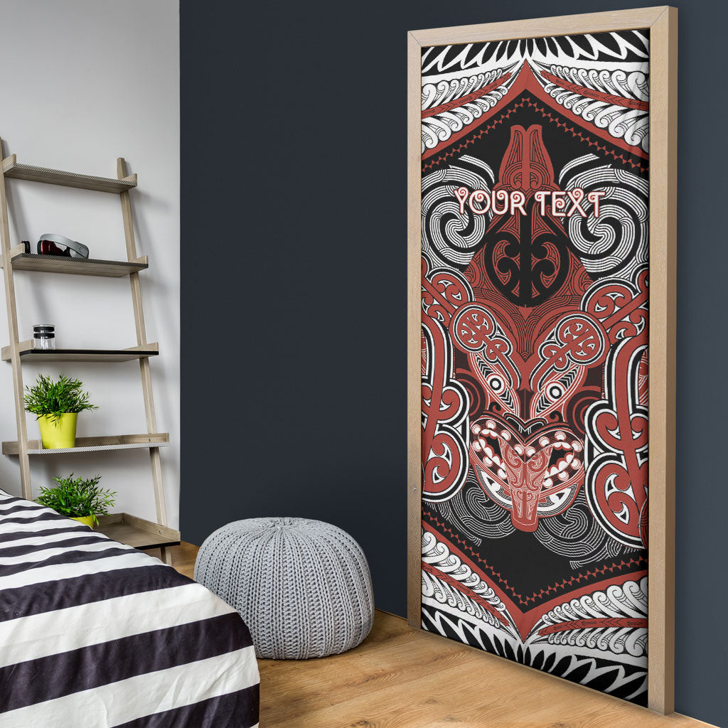 Aotearoa Iwi Rongowhakaata Personalised Door Cover Maori Kowhaiwhai Pattern