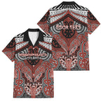 Aotearoa Iwi Rongowhakaata Personalised Family Matching Mermaid Dress and Hawaiian Shirt Maori Kowhaiwhai Pattern