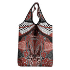 Aotearoa Iwi Rongowhakaata Grocery Bag Maori Kowhaiwhai Pattern