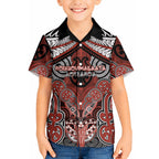 Aotearoa Iwi Rongowhakaata Personalised Hawaiian Shirt Maori Kowhaiwhai Pattern