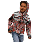Aotearoa Iwi Rongowhakaata Personalised Kid Hoodie Maori Kowhaiwhai Pattern