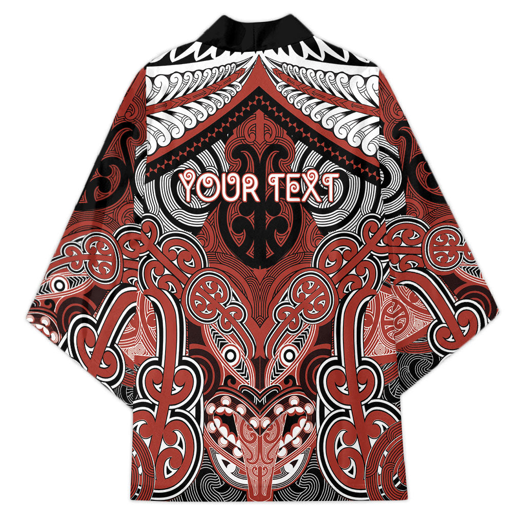 Aotearoa Iwi Rongowhakaata Personalised Kimono Maori Kowhaiwhai Pattern