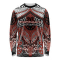Aotearoa Iwi Rongowhakaata Personalised Long Sleeve Shirt Maori Kowhaiwhai Pattern