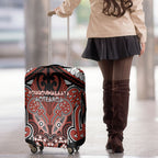 Aotearoa Iwi Rongowhakaata Luggage Cover Maori Kowhaiwhai Pattern