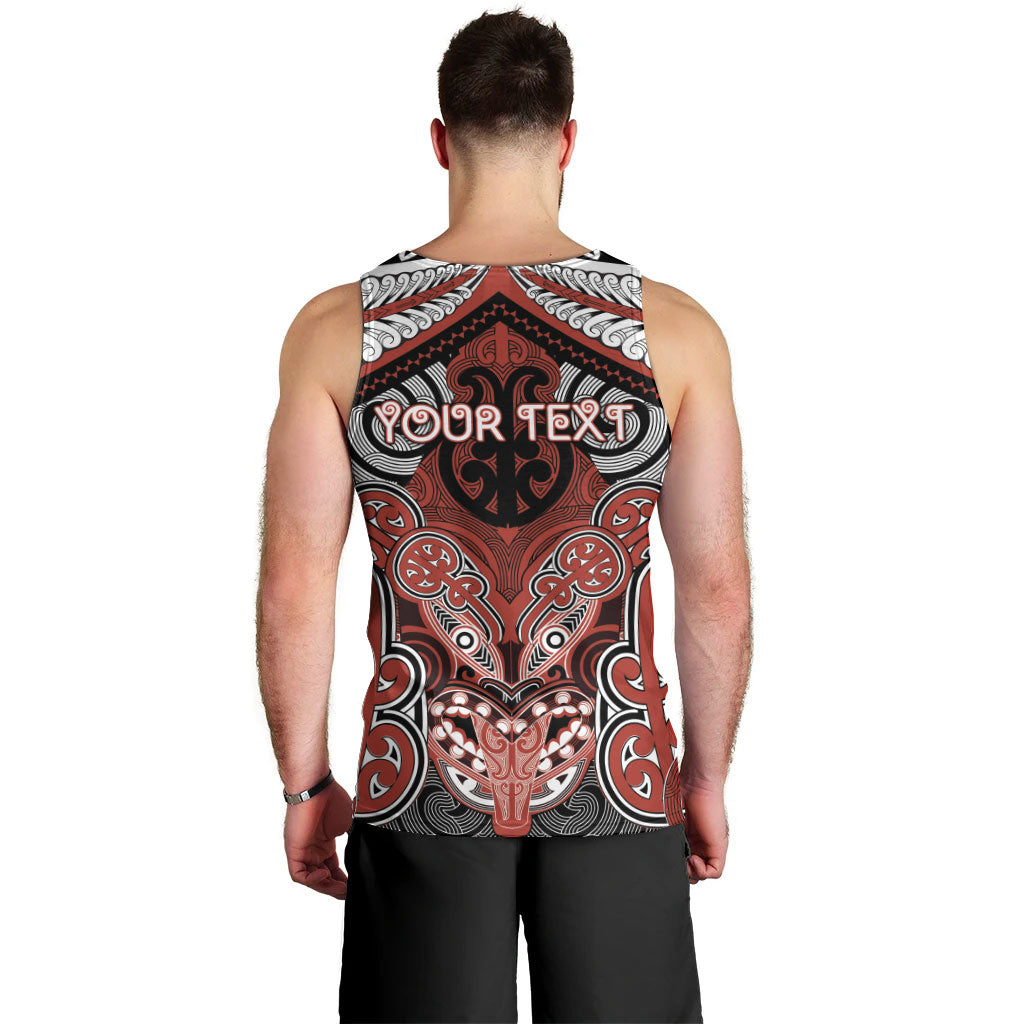 Aotearoa Iwi Rongowhakaata Personalised Men Tank Top Maori Kowhaiwhai Pattern