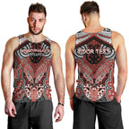 Aotearoa Iwi Rongowhakaata Personalised Men Tank Top Maori Kowhaiwhai Pattern