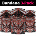 Aotearoa Iwi Rongowhakaata Neck Gaiter Maori Kowhaiwhai Pattern